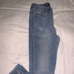 High waisted ankle jeggings